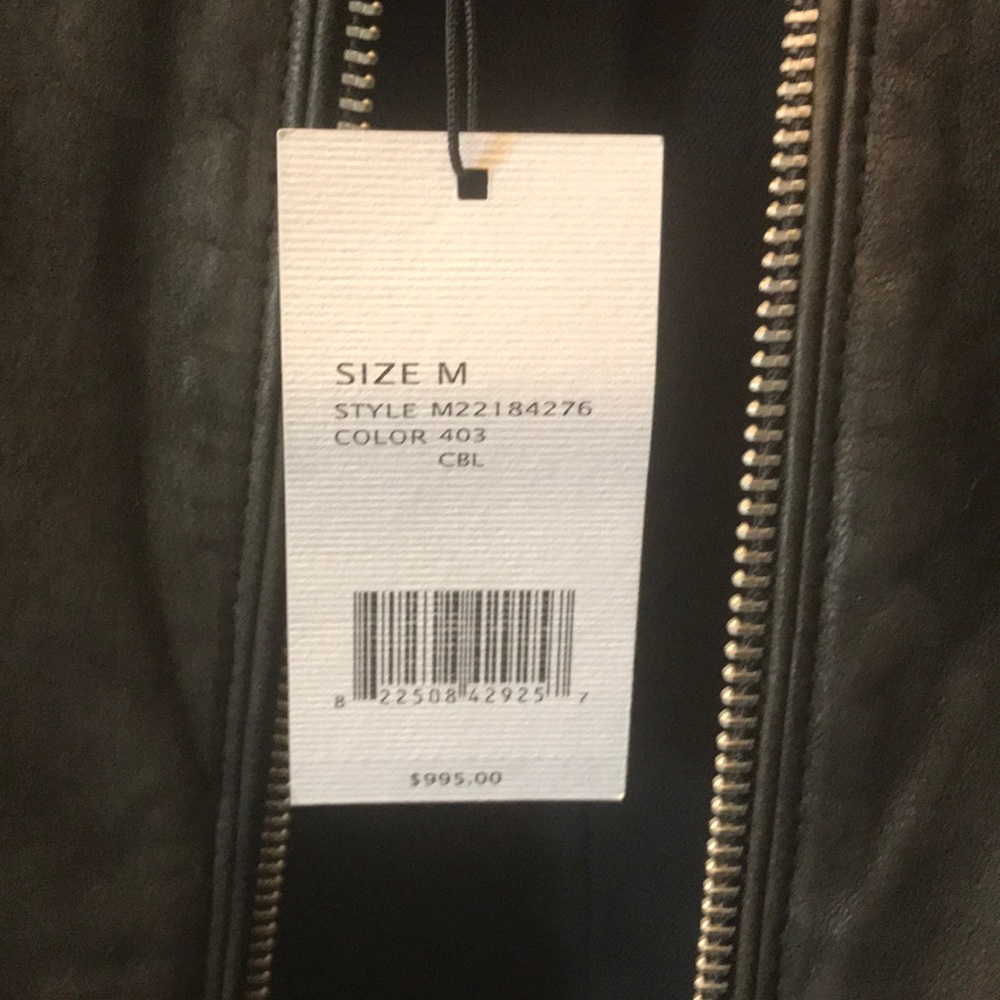 NWT Vince. Beautiful black leather Moto style jacket! - Picture 7 of 7